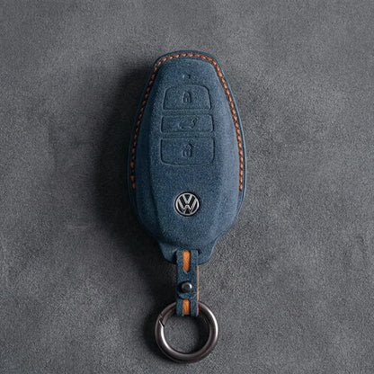 Volkswagen Hand-Stitched Alcantara Key Fob Cover – Tapered Smart Key