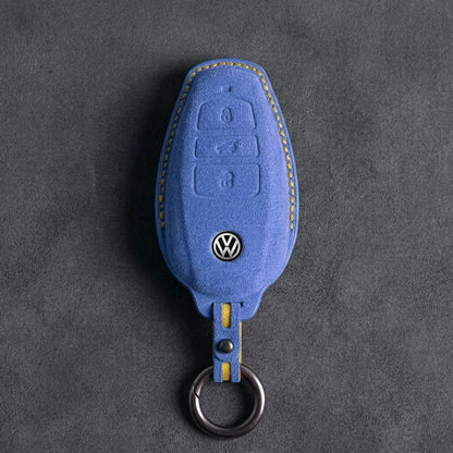 Volkswagen Hand-Stitched Alcantara Key Fob Cover – Tapered Smart Key