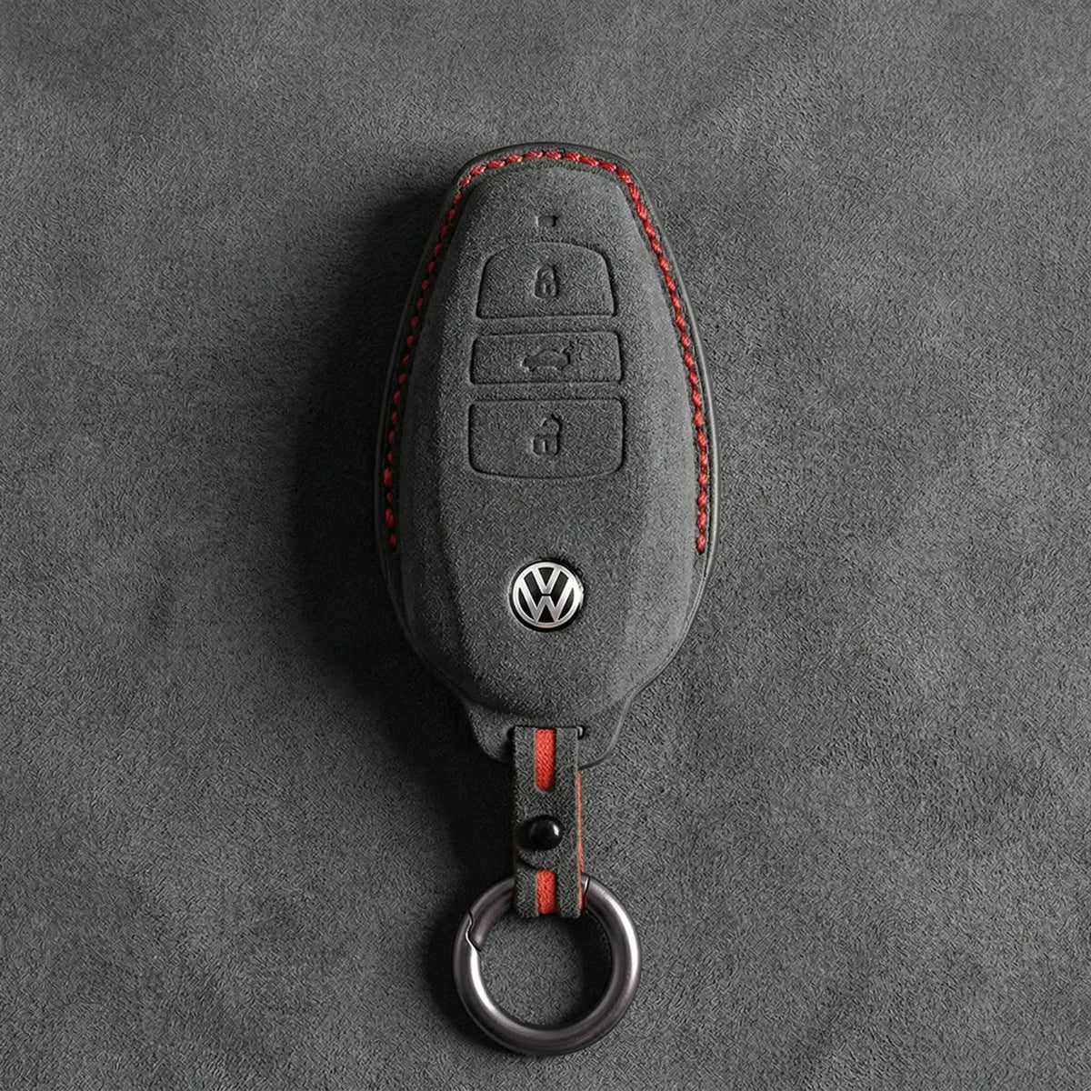 Volkswagen Hand-Stitched Alcantara Key Fob Cover – Tapered Smart Key
