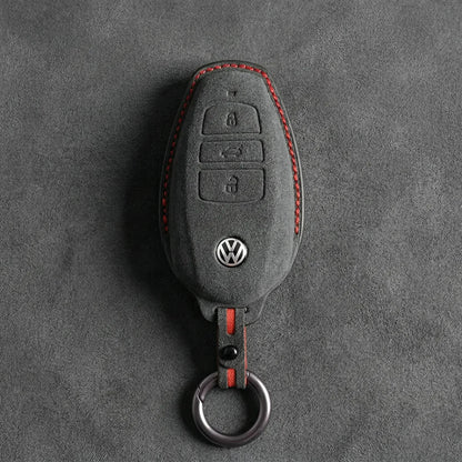 Volkswagen Hand-Stitched Alcantara Key Fob Cover – Tapered Smart Key