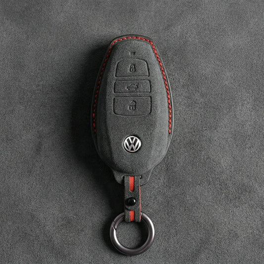 Volkswagen Hand-Stitched Alcantara Key Fob Cover – Tapered Smart Key