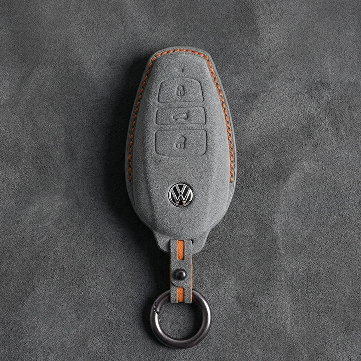 Volkswagen Hand-Stitched Alcantara Key Fob Cover – Tapered Smart Key