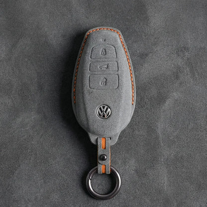 Volkswagen Hand-Stitched Alcantara Key Fob Cover – Tapered Smart Key