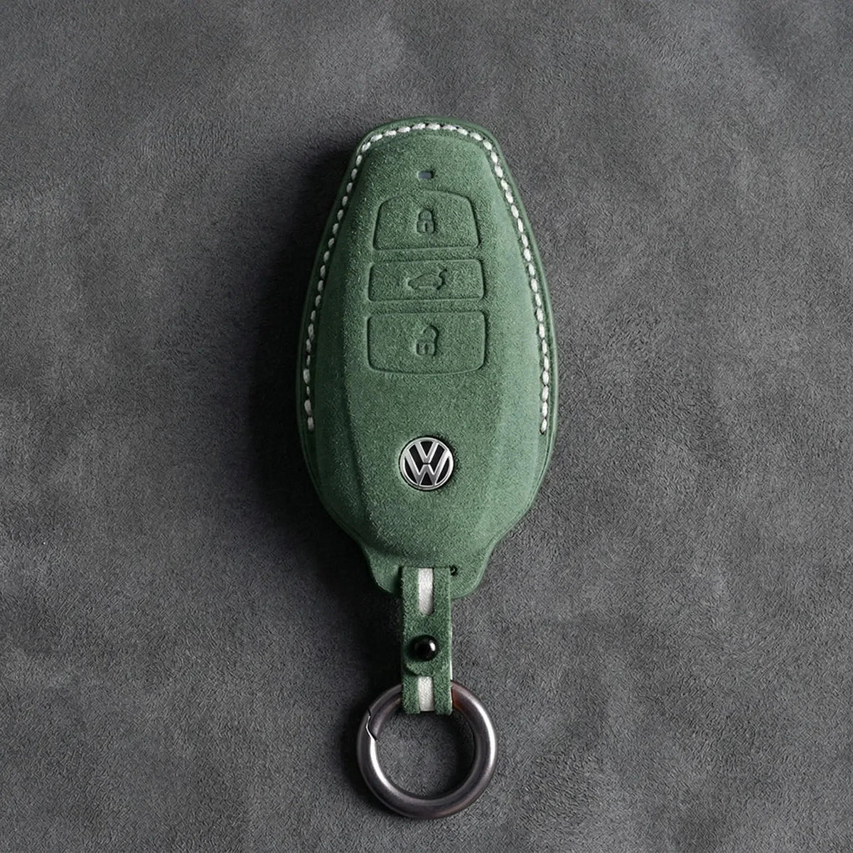 Volkswagen Hand-Stitched Alcantara Key Fob Cover – Tapered Smart Key