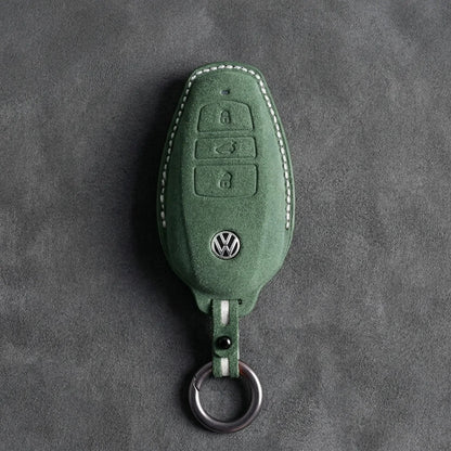 Volkswagen Hand-Stitched Alcantara Key Fob Cover – Tapered Smart Key