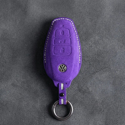 Volkswagen Hand-Stitched Alcantara Key Fob Cover – Tapered Smart Key