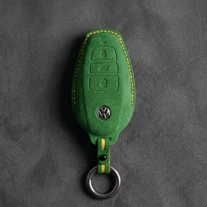 Volkswagen Hand-Stitched Alcantara Key Fob Cover – Tapered Smart Key