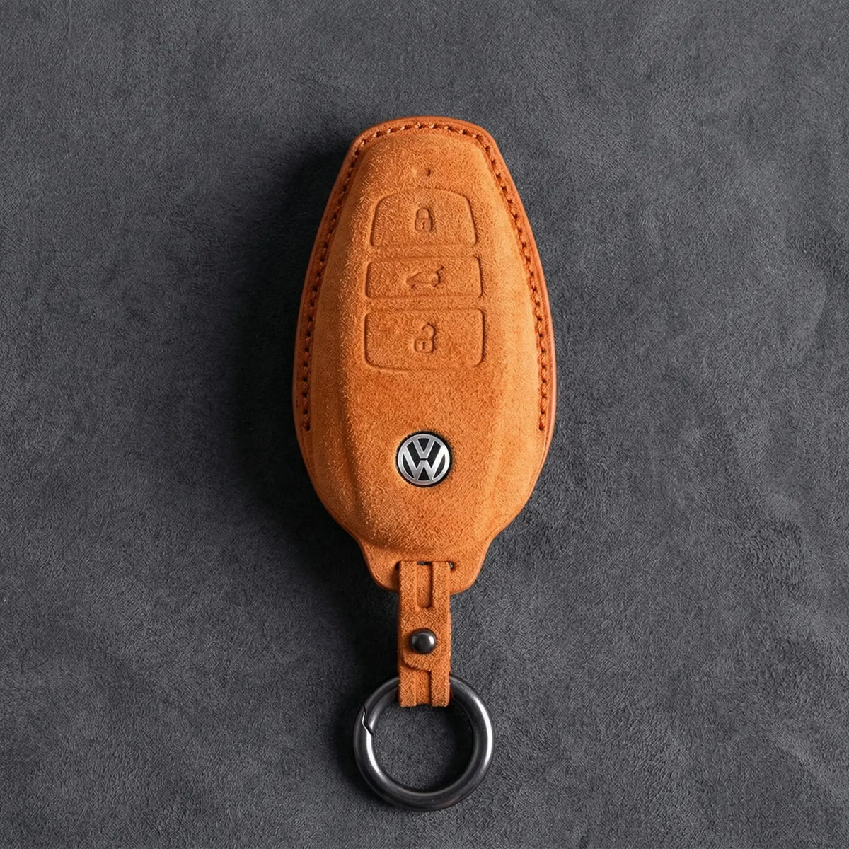 Volkswagen Hand-Stitched Alcantara Key Fob Cover – Tapered Smart Key