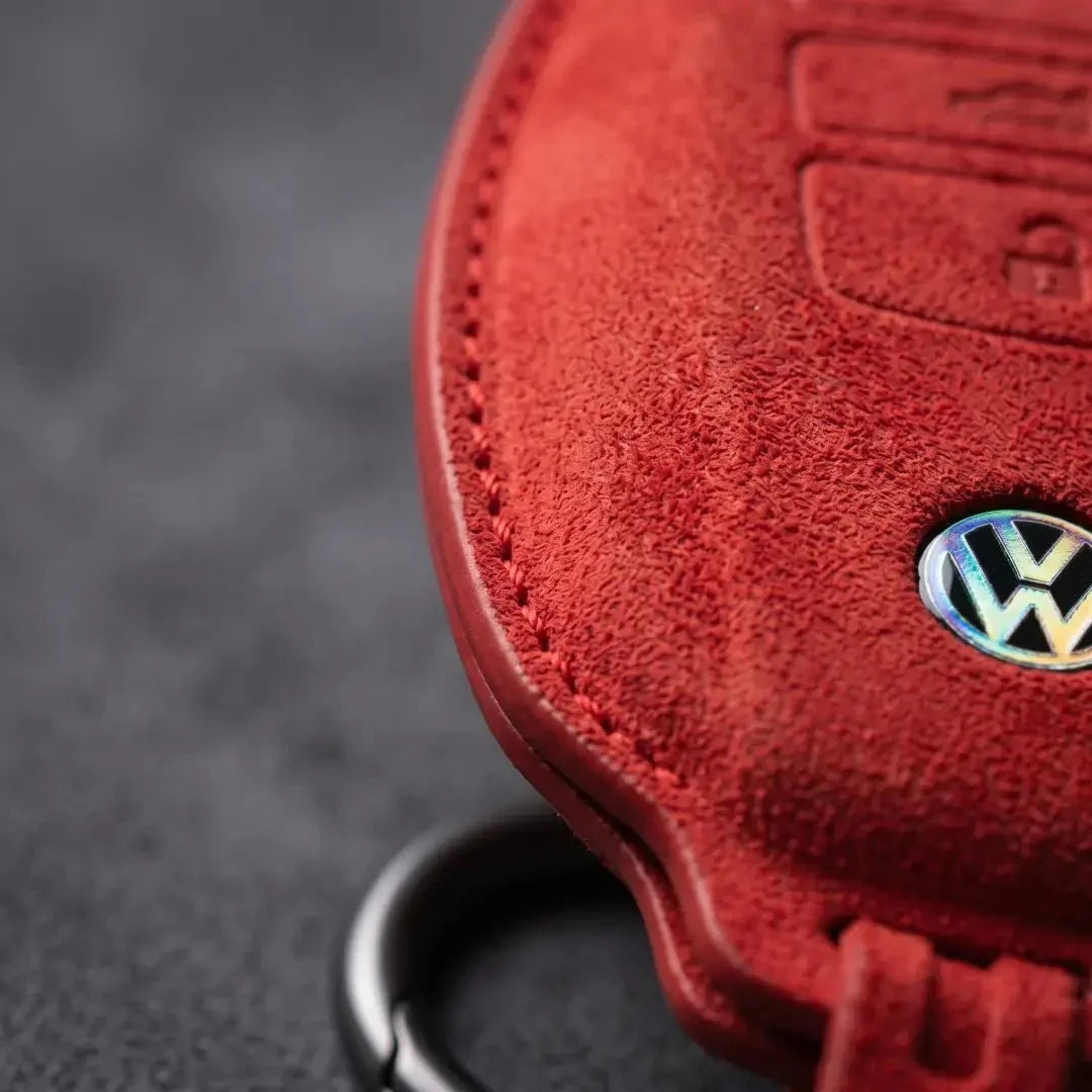 Volkswagen Hand-Stitched Alcantara Key Fob Cover – Tapered Smart Key