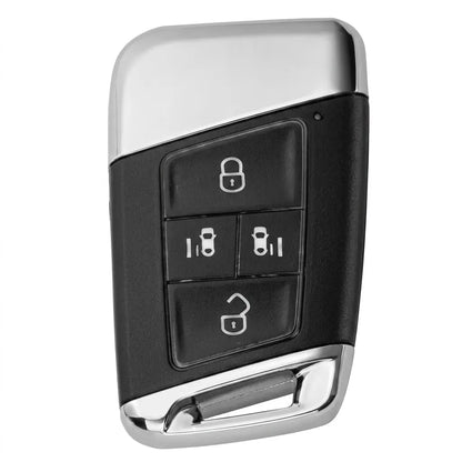 Volkswagen Hand-Stitched Alcantara Key Fob Cover – 4-Button Sliding Door Smart