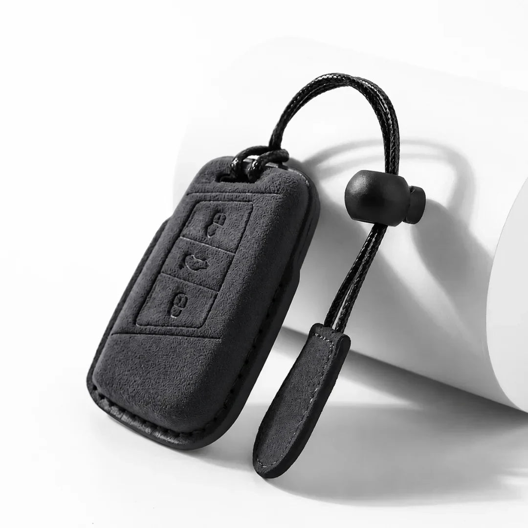 Volkswagen Suede Key Fob Case – Chrome Top 3-Button