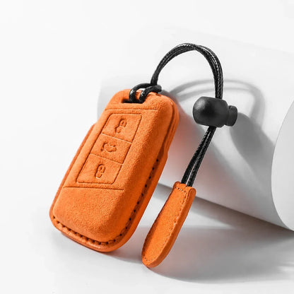 Volkswagen Suede Key Fob Case – Chrome Top 3-Button
