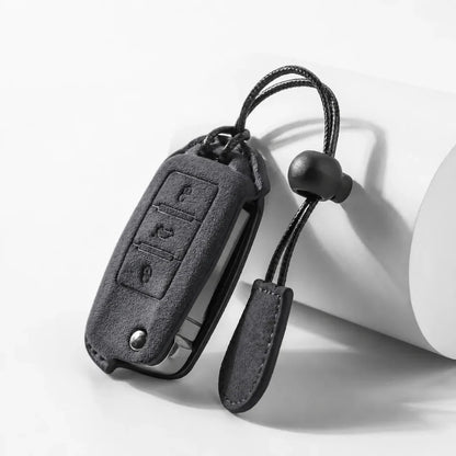 Volkswagen Suede Key Fob Case – Rectangular 3-Button