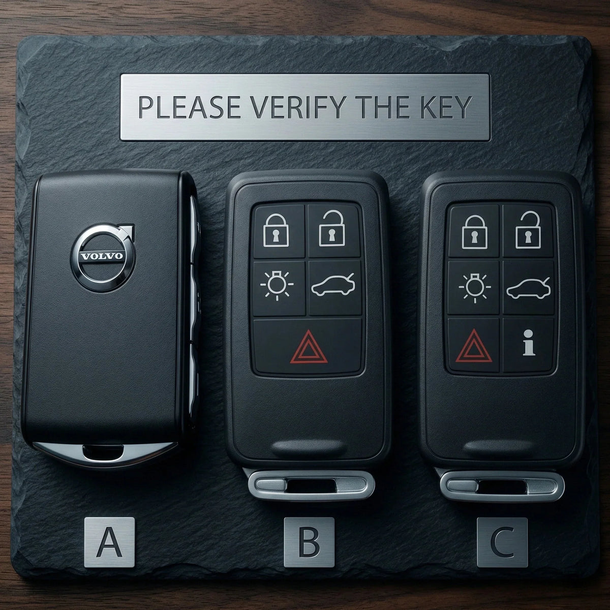 Volvo Hand-Stitched Alcantara Key Fob Cover - All Types