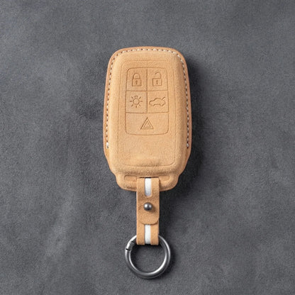 Volvo Hand-Stitched Alcantara Key Fob Cover - Rectangular 5-Button