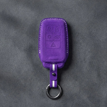 Volvo Hand-Stitched Alcantara Key Fob Cover - All Types
