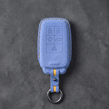 Volvo Hand-Stitched Alcantara Key Fob Cover - Rectangular 5-Button