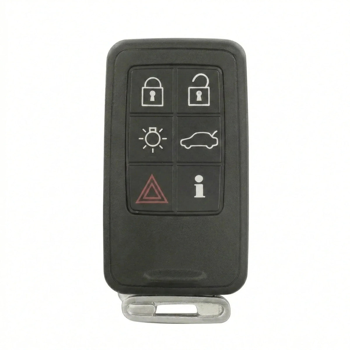 Volvo Hand-Stitched Alcantara Key Fob Cover - Rectangular 6-Button Block