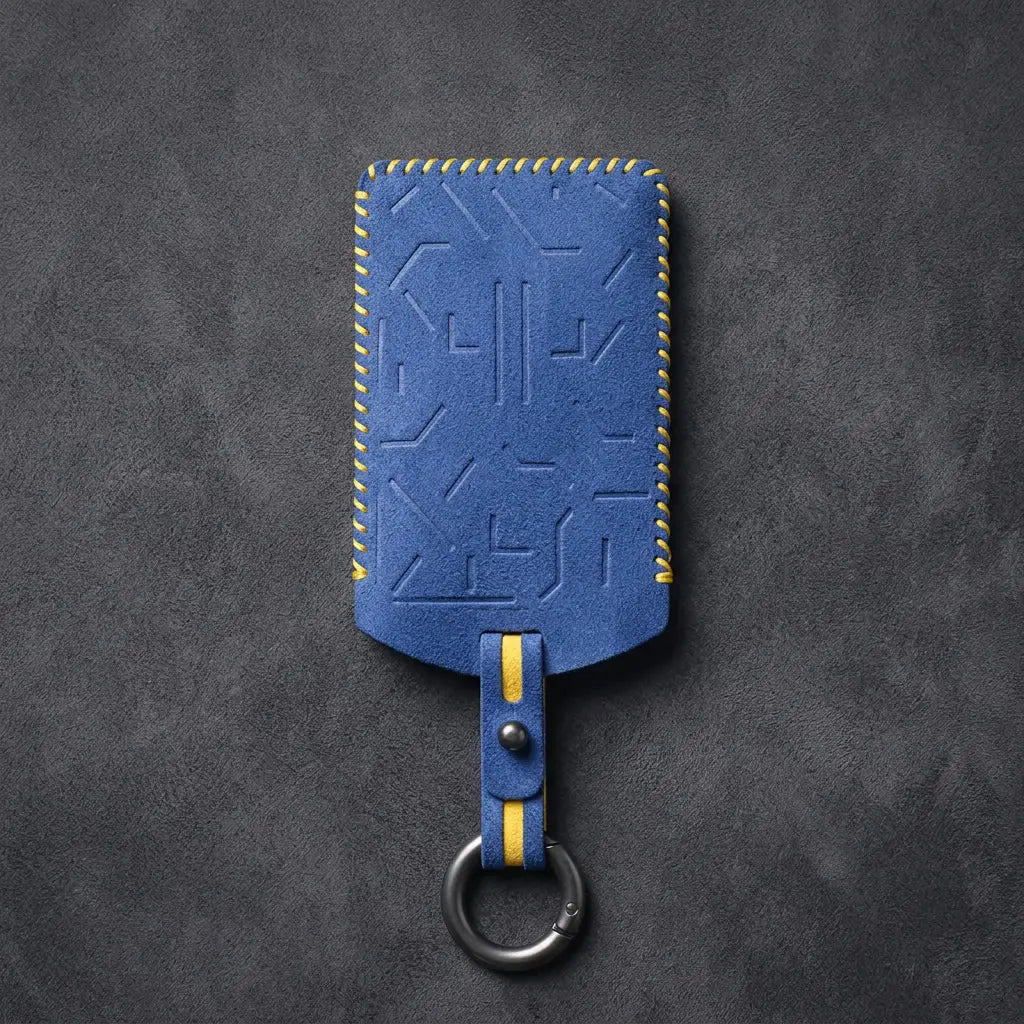 Zeekr Hand-Stitched Alcantara Key Fob Cover – Card Key