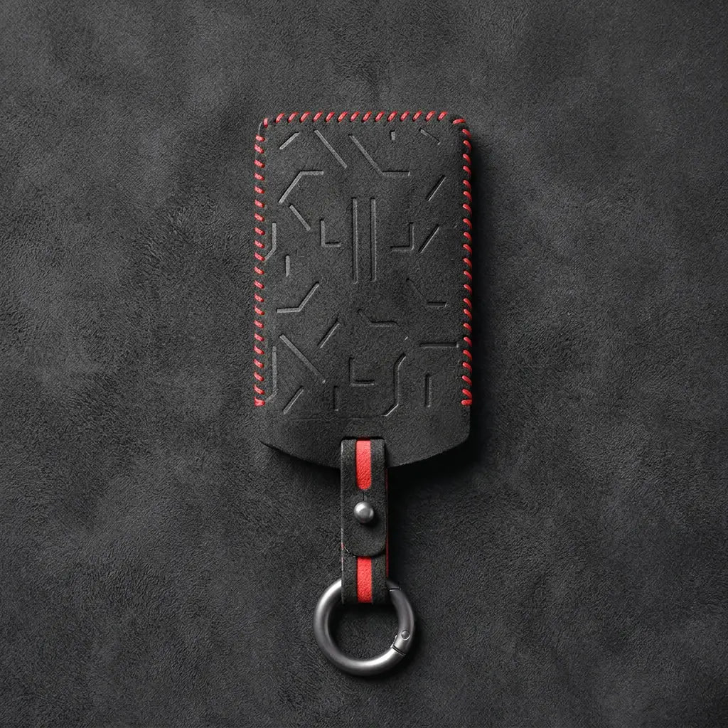 Zeekr Hand-Stitched Alcantara Key Fob Cover – Card Key