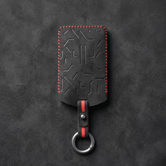 Zeekr Hand-Stitched Alcantara Key Fob Cover – Card Key