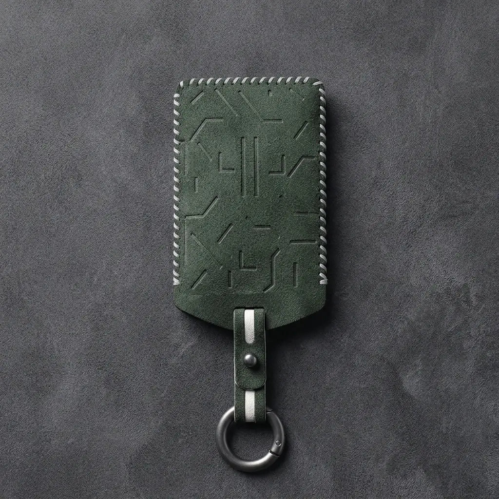Zeekr Hand-Stitched Alcantara Key Fob Cover – Card Key