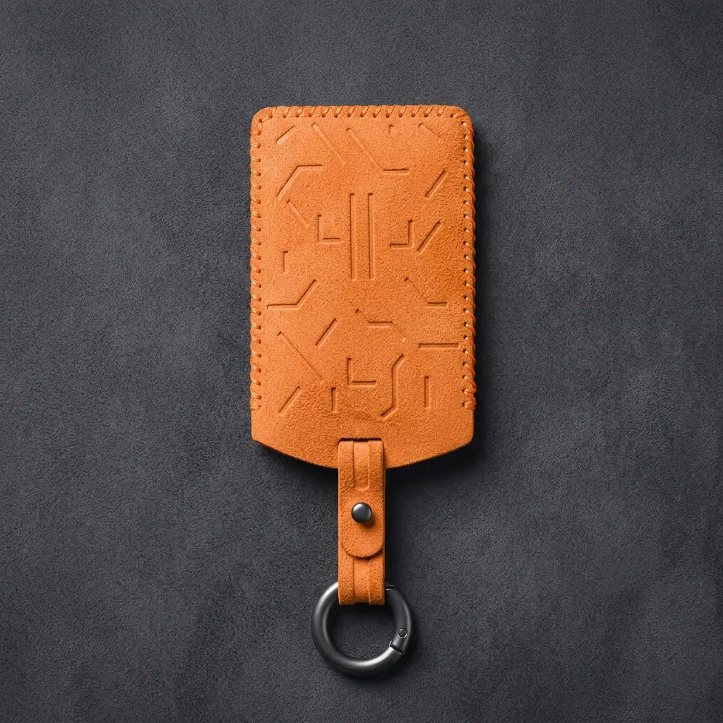 Zeekr Hand-Stitched Alcantara Key Fob Cover – Card Key