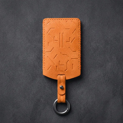 Zeekr Hand-Stitched Alcantara Key Fob Cover – Card Key