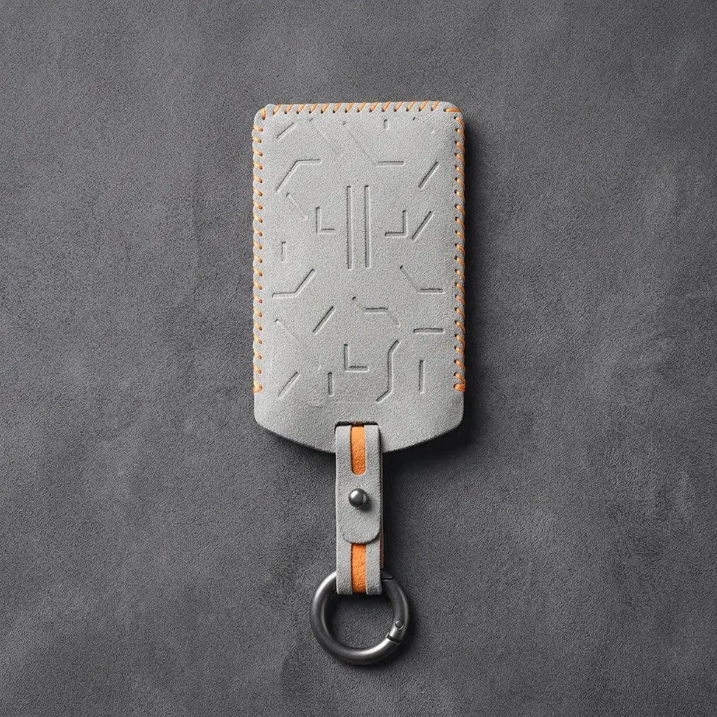 Zeekr Hand-Stitched Alcantara Key Fob Cover – Card Key