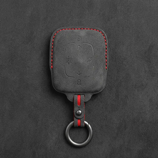 Zeekr Hand-Stitched Alcantara Key Fob Cover – Square Smart Key