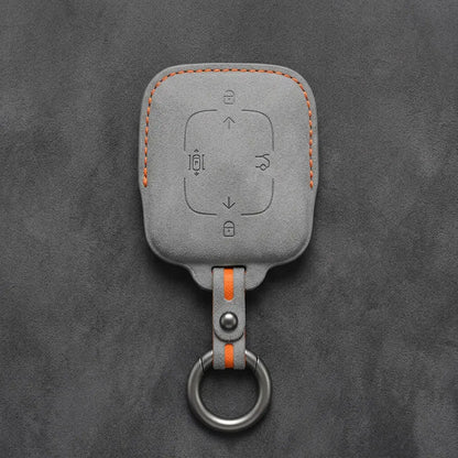 Zeekr Hand-Stitched Alcantara Key Fob Cover – Square Smart Key