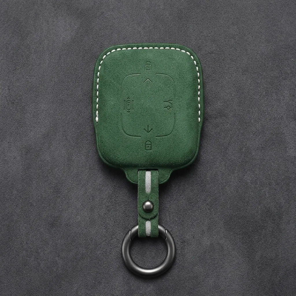 Zeekr Hand-Stitched Alcantara Key Fob Cover – Square Smart Key